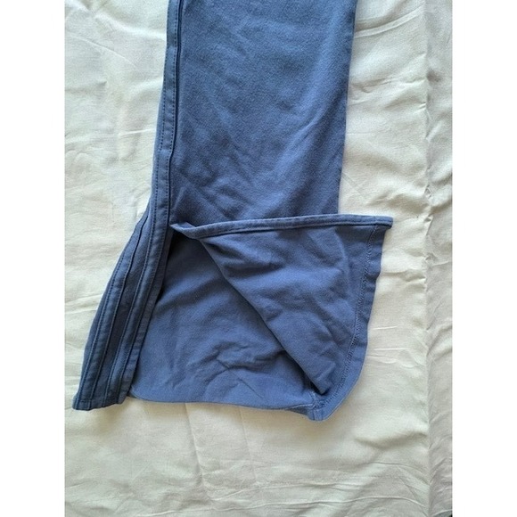 Adidas Originals 3stripes Leggings Girls SzM Blue Running Pants Athletic Stretch - Picture 4 of 13